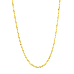 1.25mm Square Wheat Chain with Lobster Lock