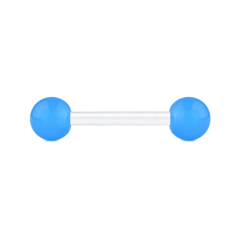 14gauge Plastic Tongue Rings Colorful Balls