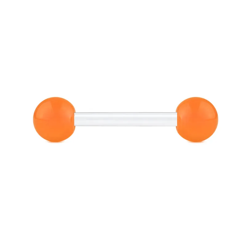 14gauge Plastic Tongue Rings Colorful Balls
