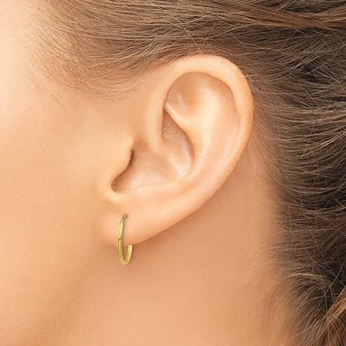 14k 14mm 1.25mm Endless Hoop Earring