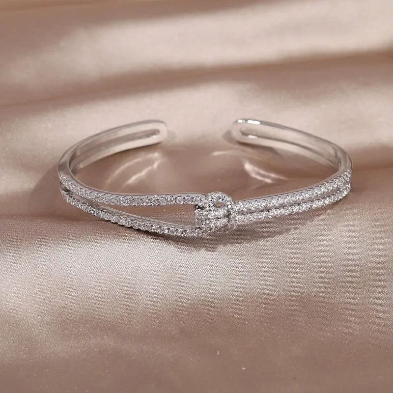 14K Real Gold Plating Knot Bracelet | Womens Jewelry Bracelets