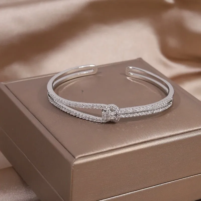 14K Real Gold Plating Knot Bracelet | Womens Jewelry Bracelets