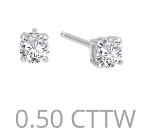 .5 cttw Simulated Diamond Post Earrings