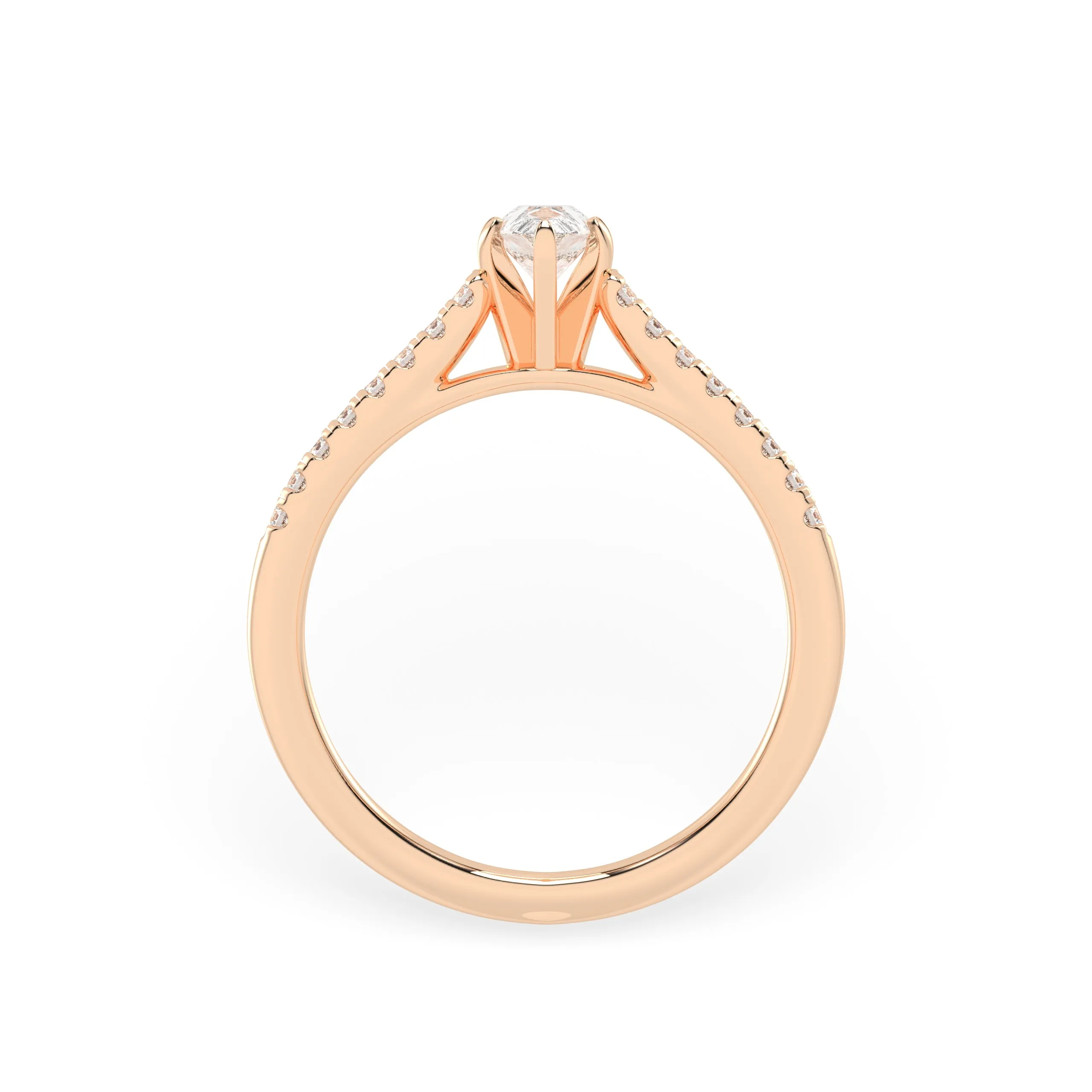 50 Cents Timeless Spark Diamond Gold Ring