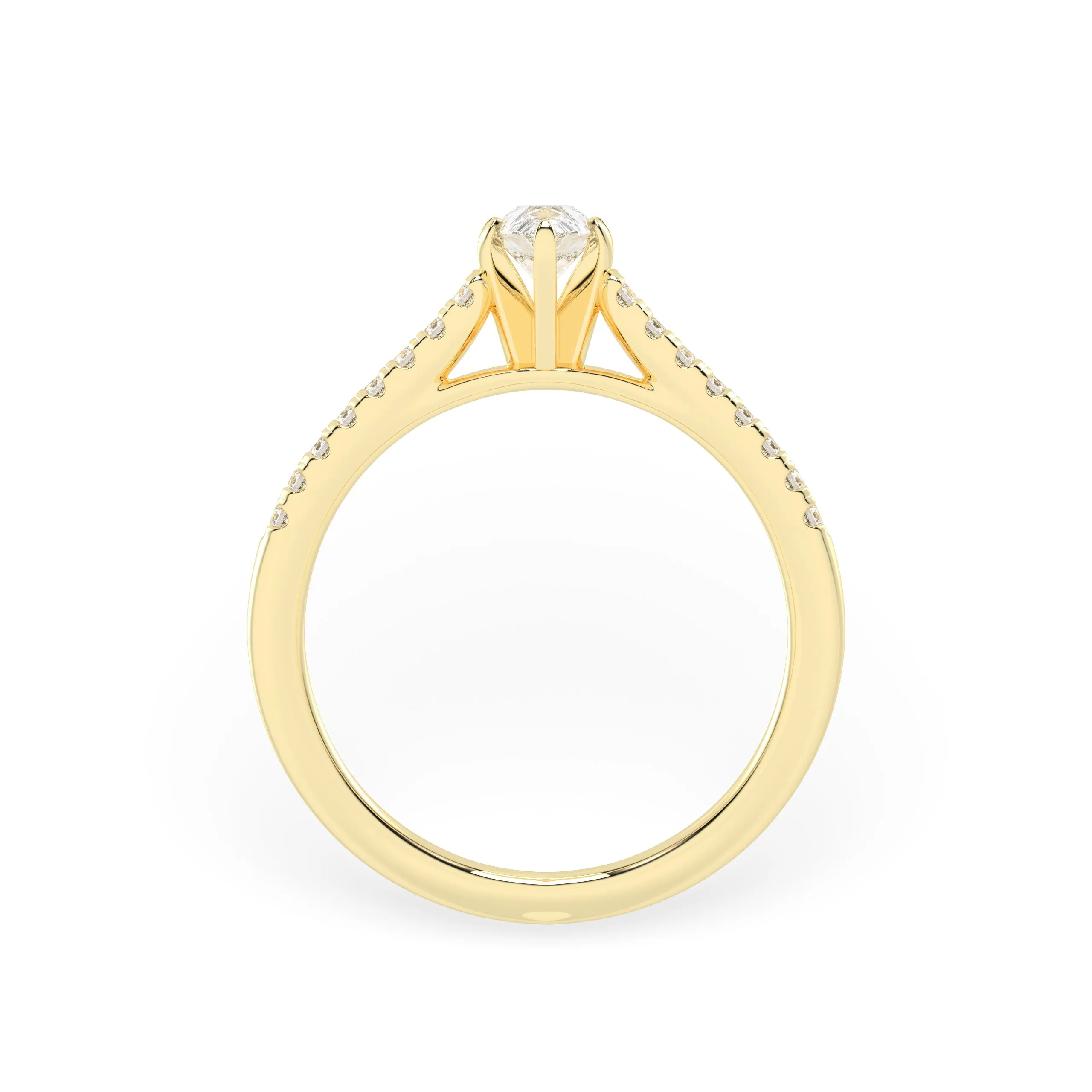 50 Cents Timeless Spark Diamond Gold Ring