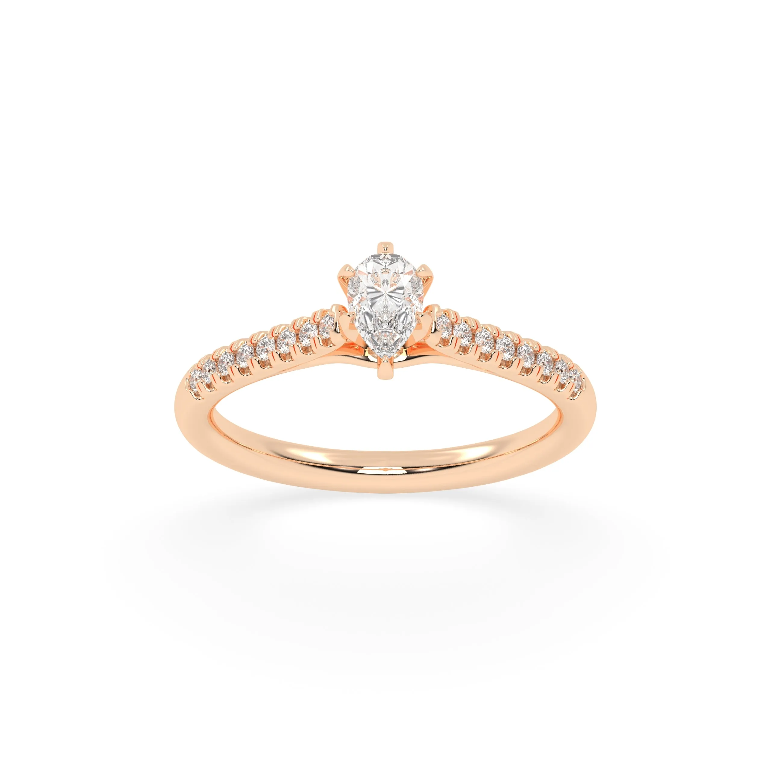 50 Cents Timeless Spark Diamond Gold Ring