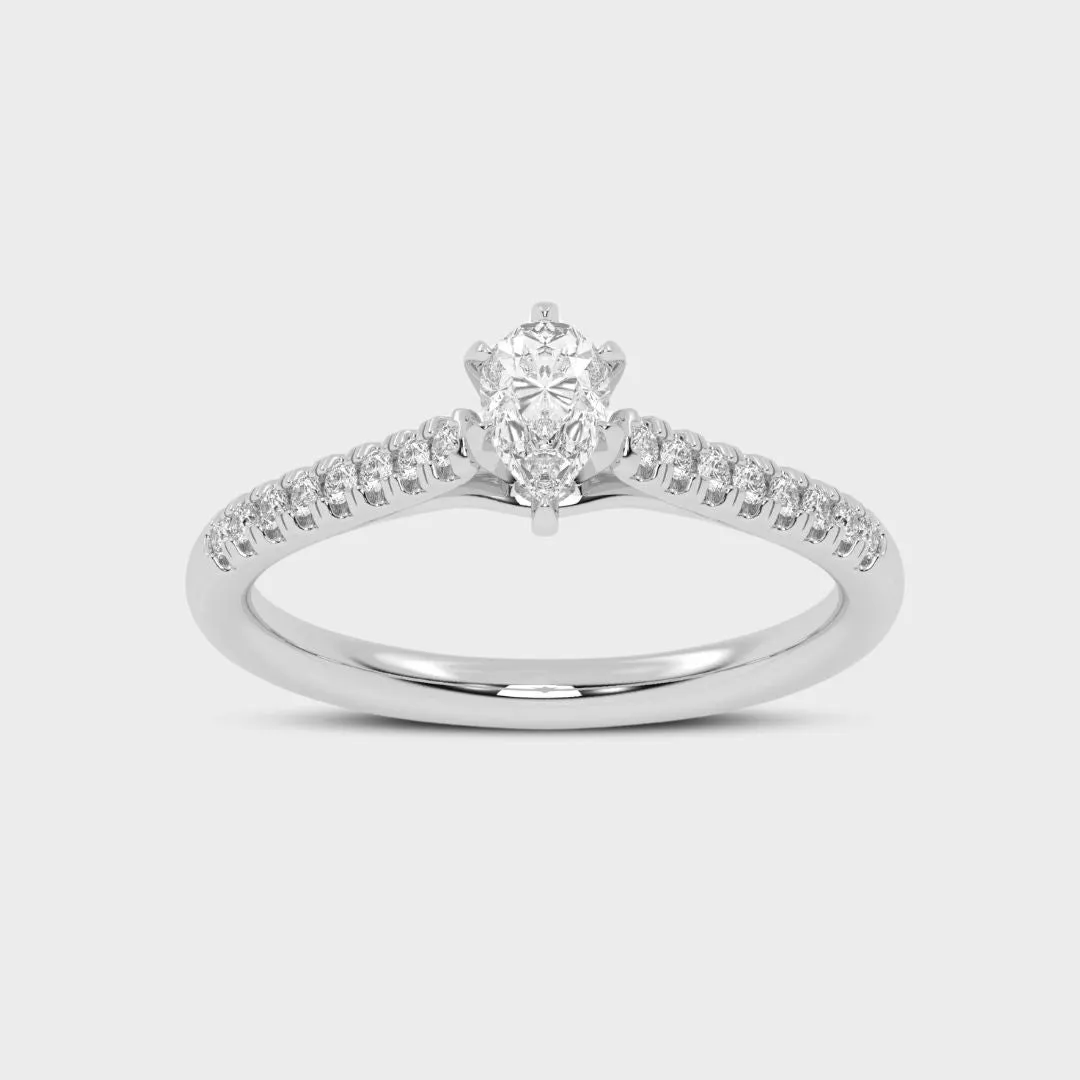 50 Cents Timeless Spark Diamond Gold Ring