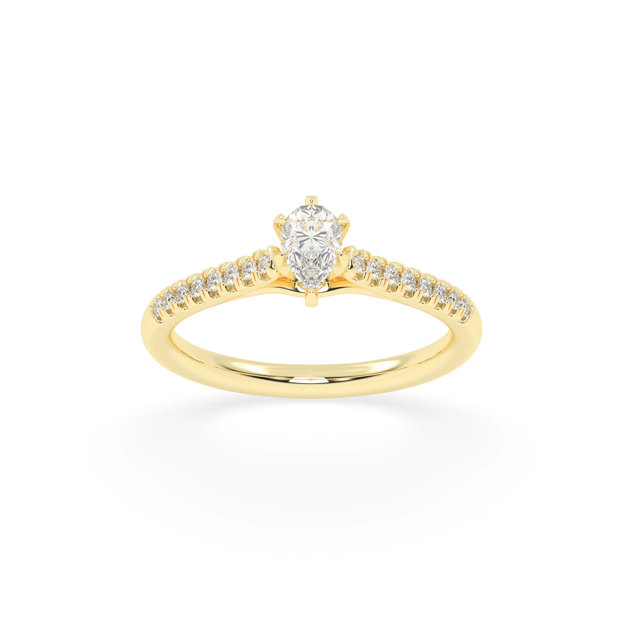 50 Cents Timeless Spark Diamond Gold Ring