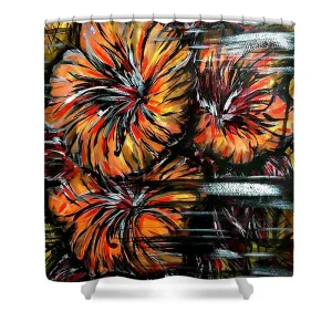 Abstract Lillies - Shower Curtain
