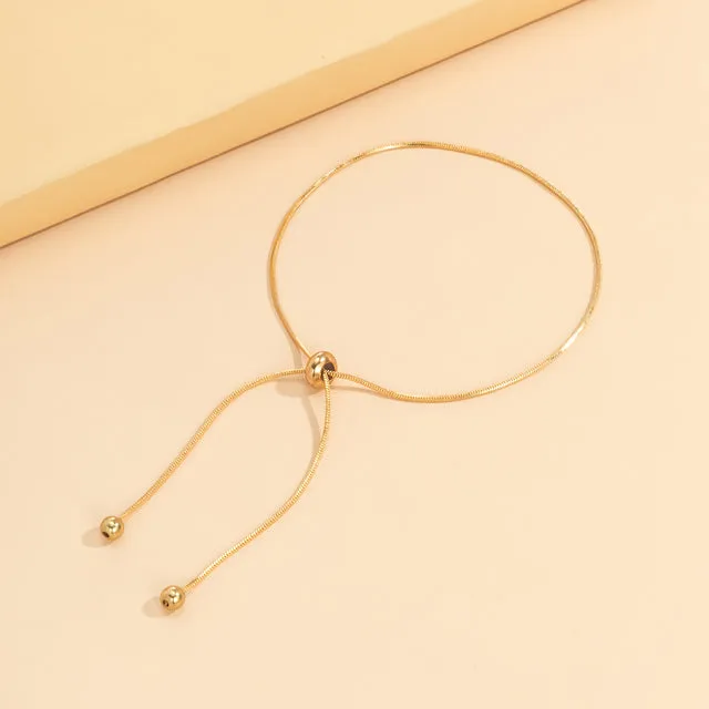 Adjustable Chain Anklet Bracelet for Women