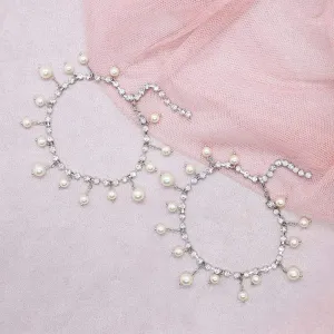 Alexi Pearl & Crystal Anklets