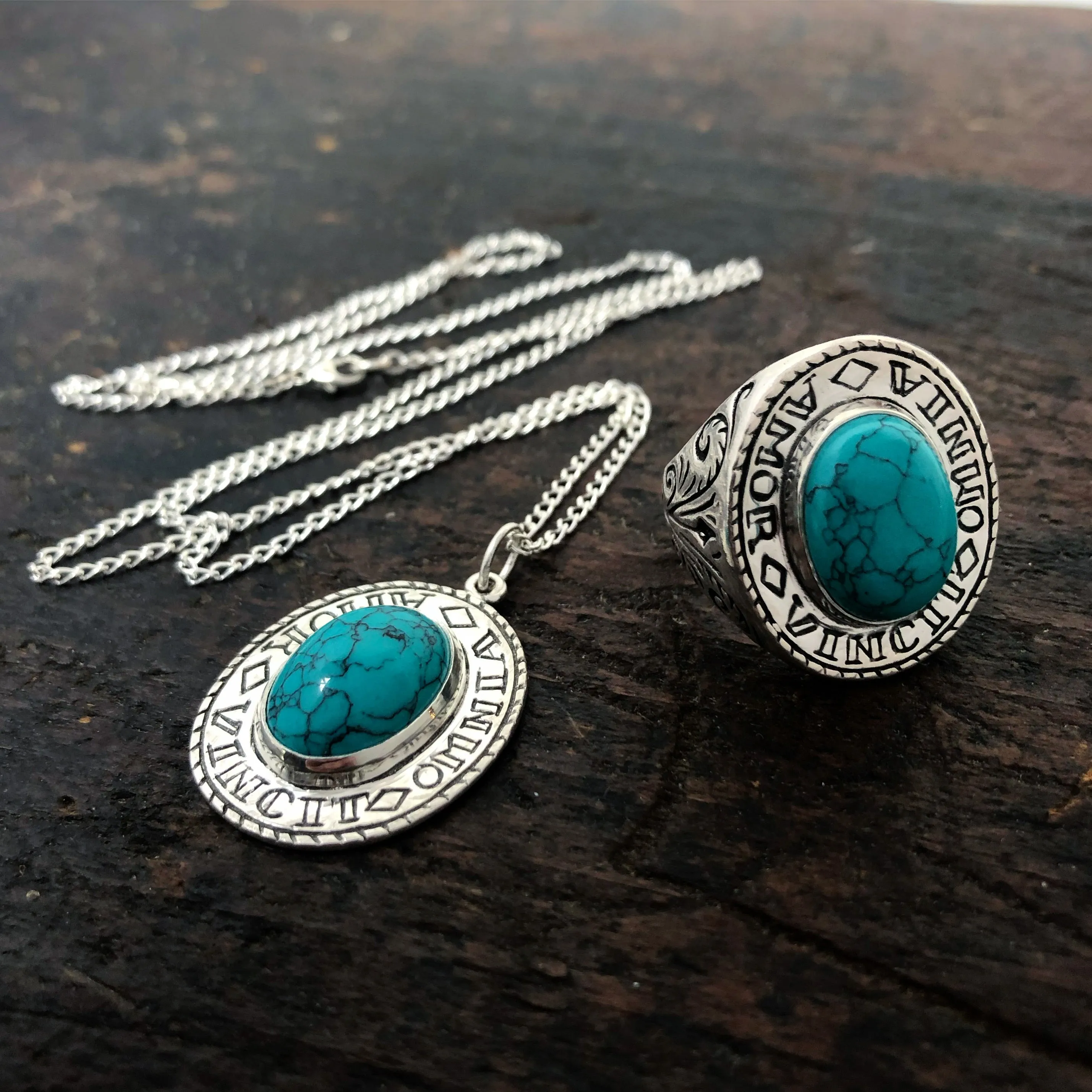 Amor Ring ~ Turquoise Gemstone