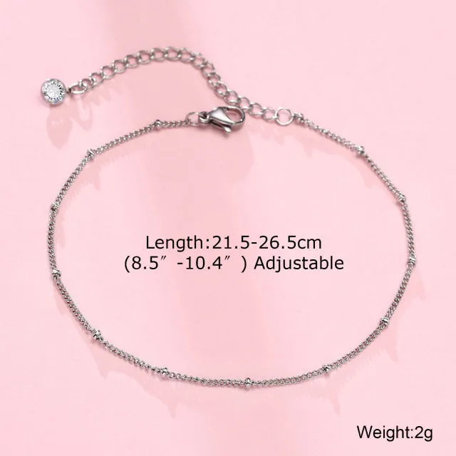 Anklet For Men,Men Anklet With Cross Charm