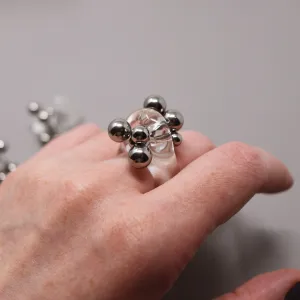 Barbell Rings in Clear