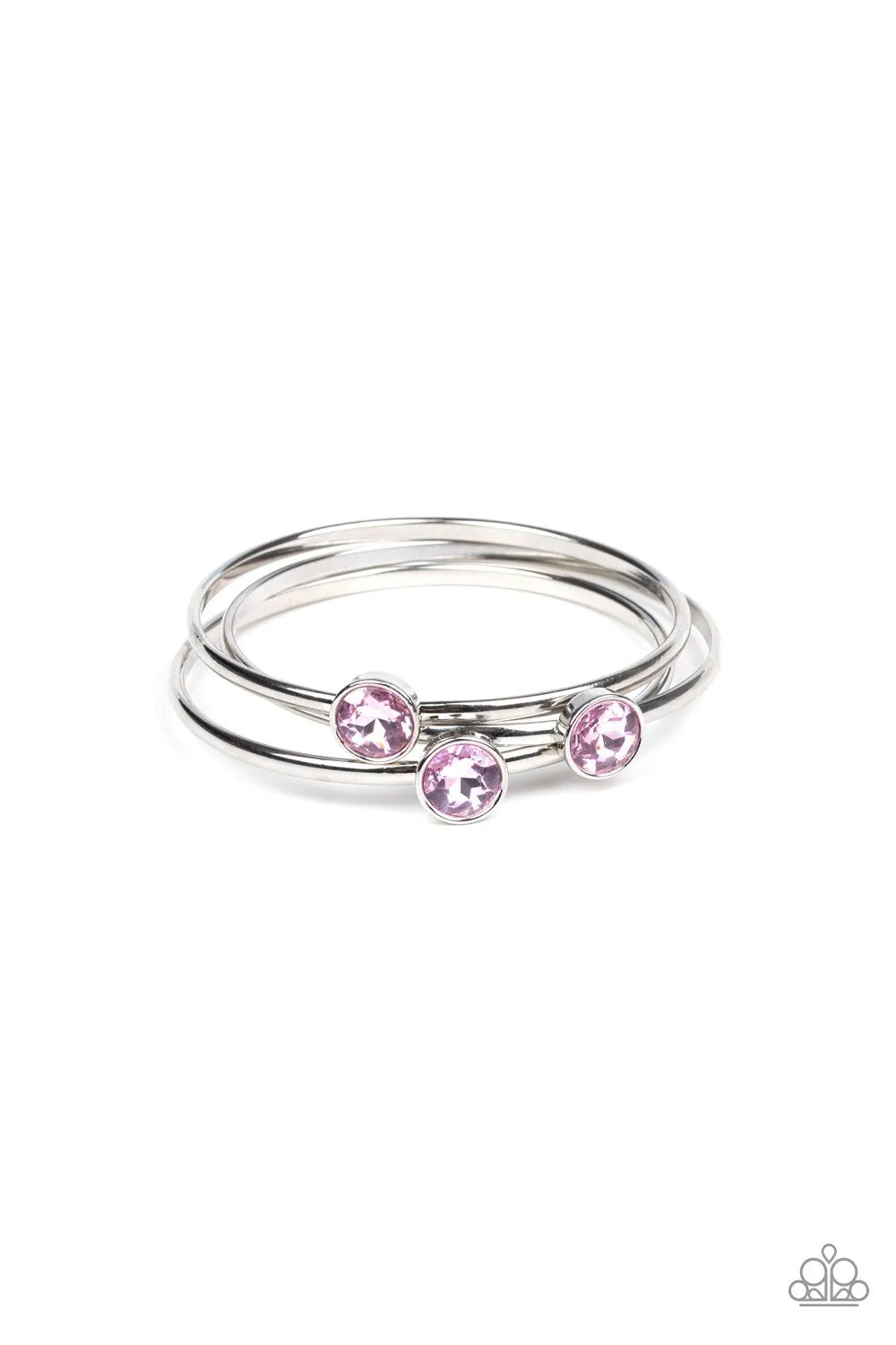 Be All You Can Bedazzle Pink Bracelet