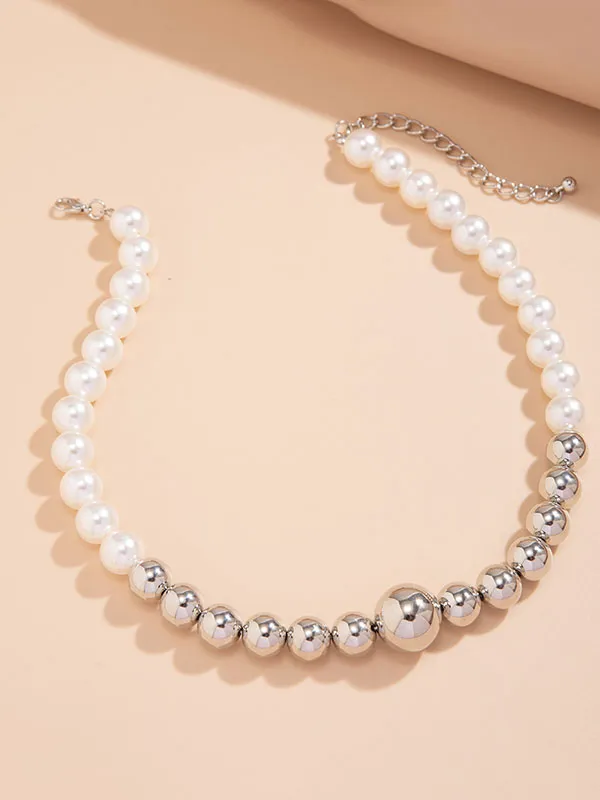 Beaded Contrast Color Dainty Necklace Necklaces Accessories