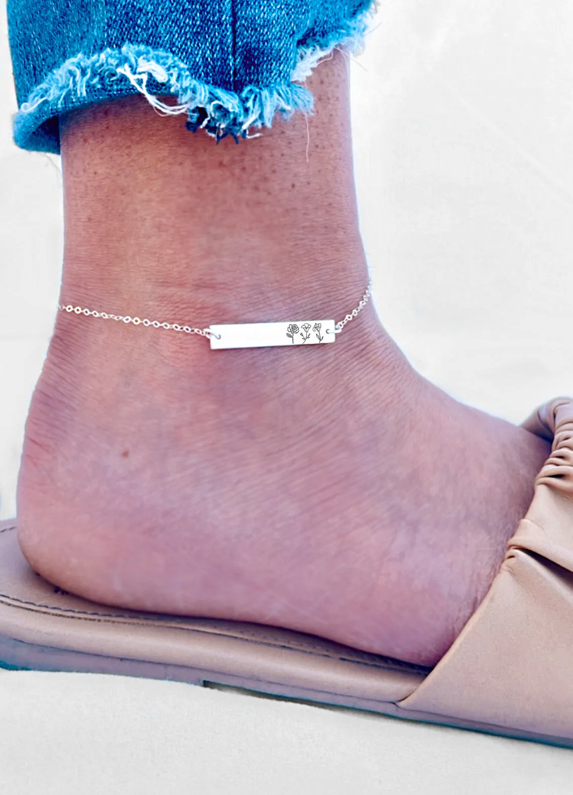 Birth Flower Anklet