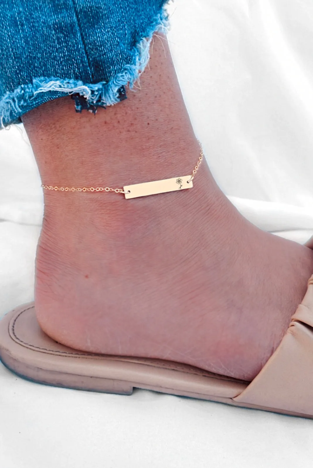 Birth Flower Anklet