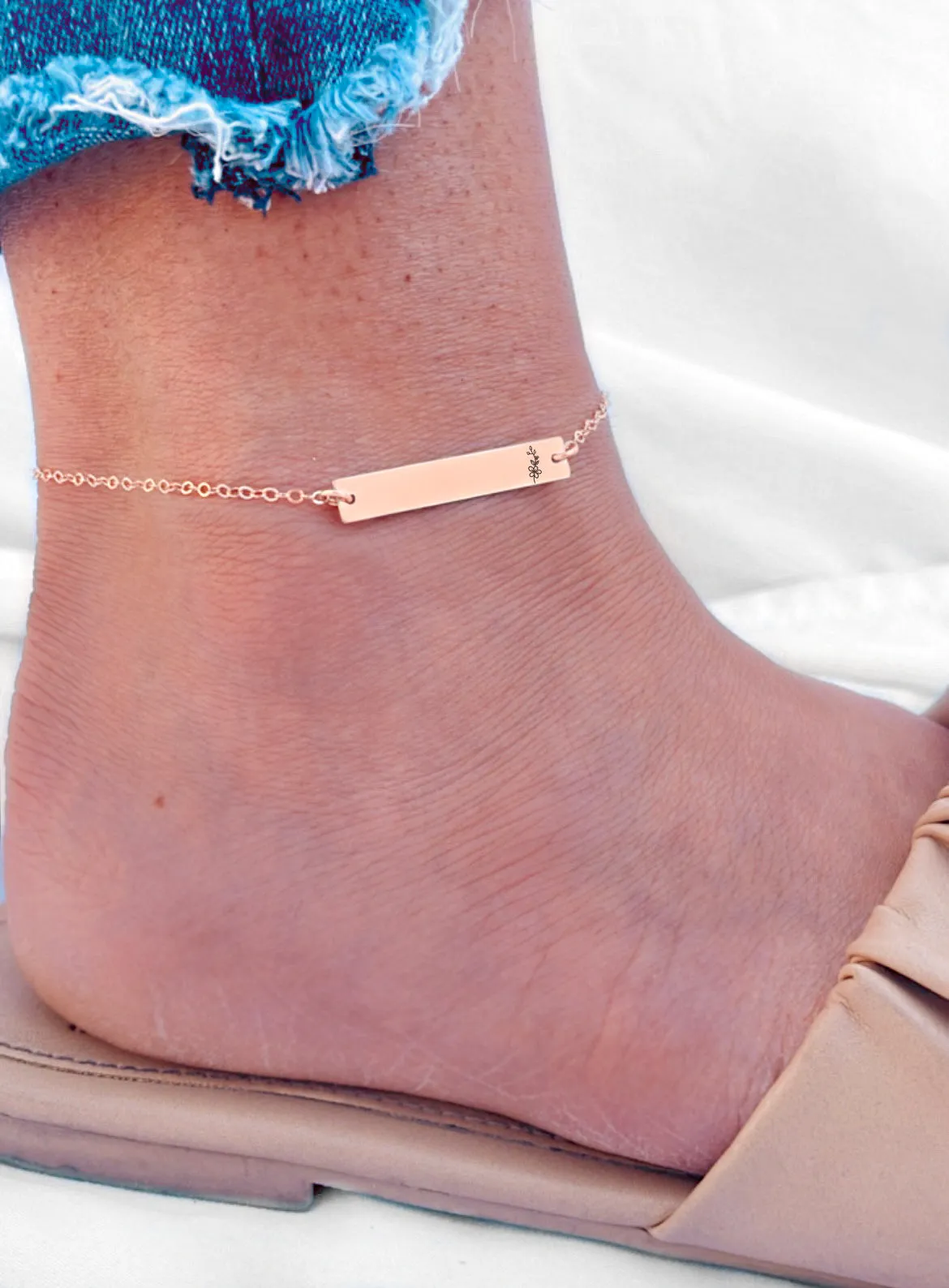 Birth Flower Anklet