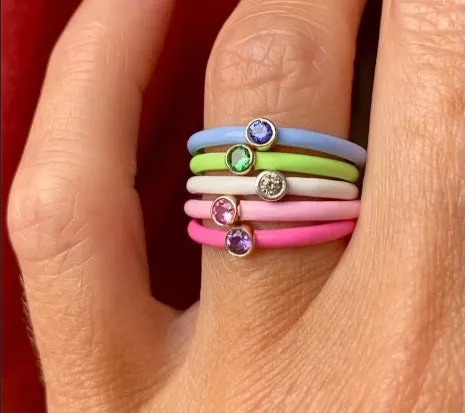 Birthstone Shusi Enamel Band