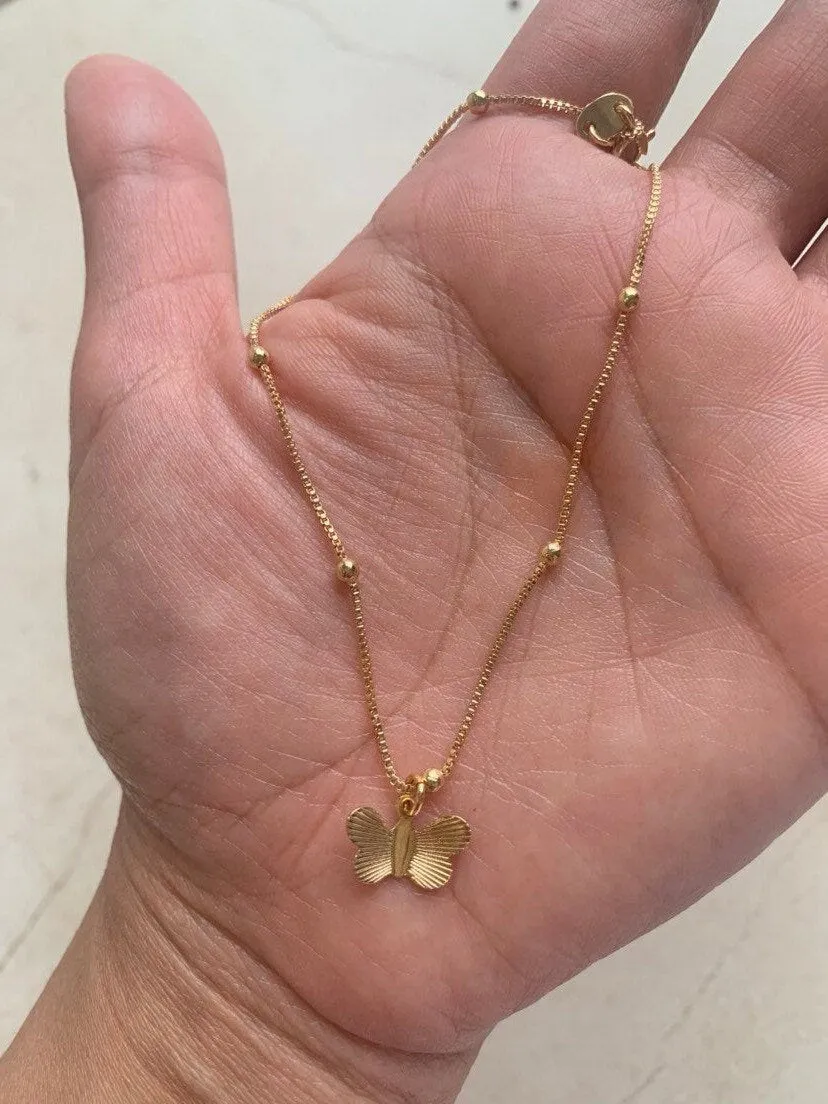 Butterfly Anklet , Gold Anklet , Butterfly , Water Sage , Ankle Bracelet , Cute | Dainty , Trendy Summer