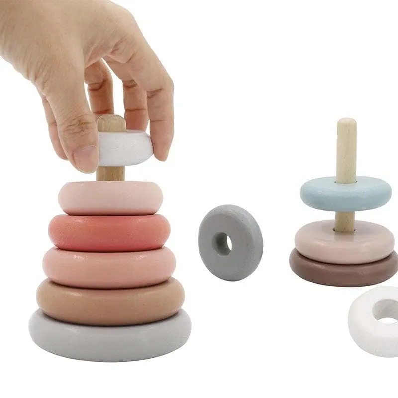 Calm and Breezy Stacking Tower - Maroon