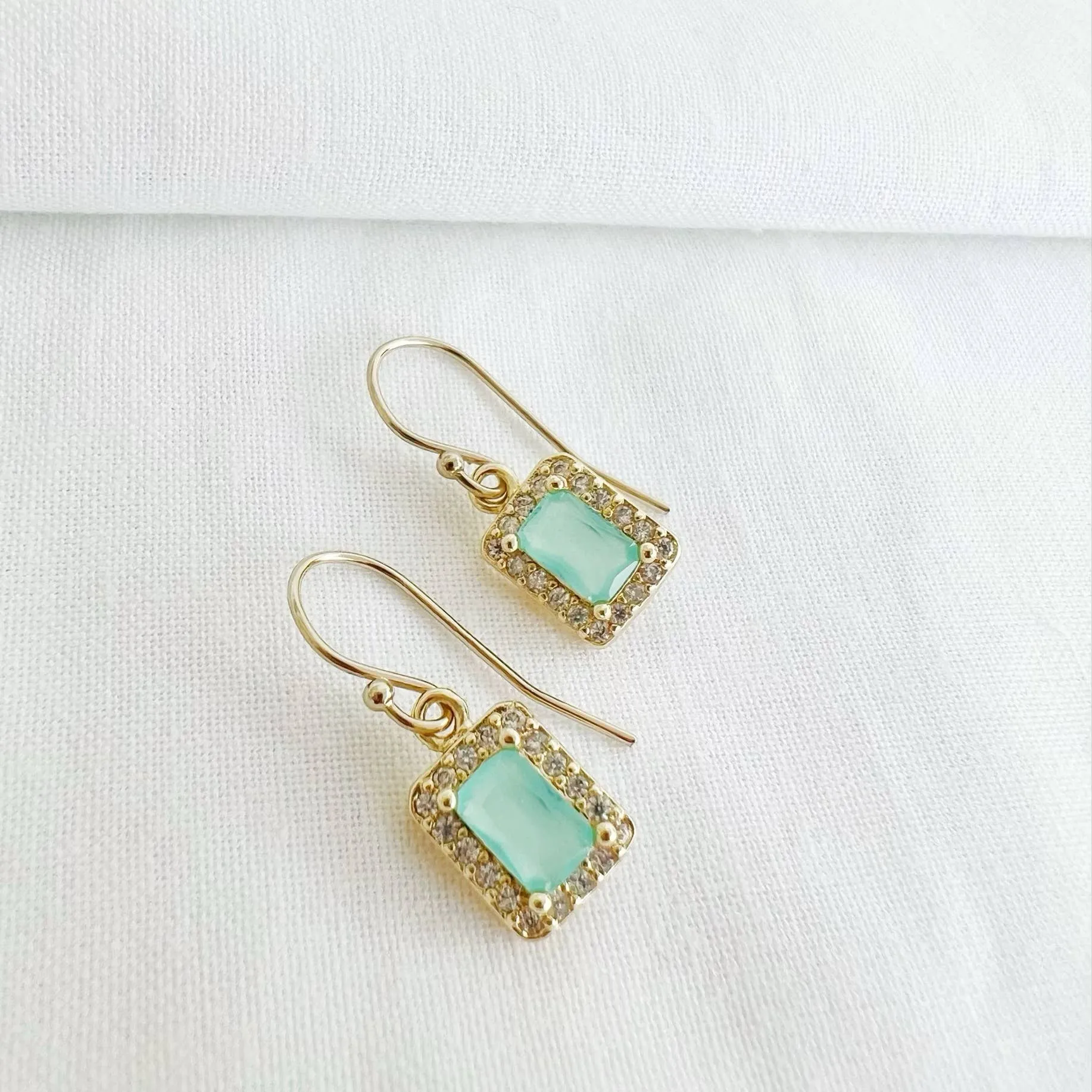 Capri Aqua - Earrings