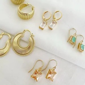 Capri Aqua - Earrings