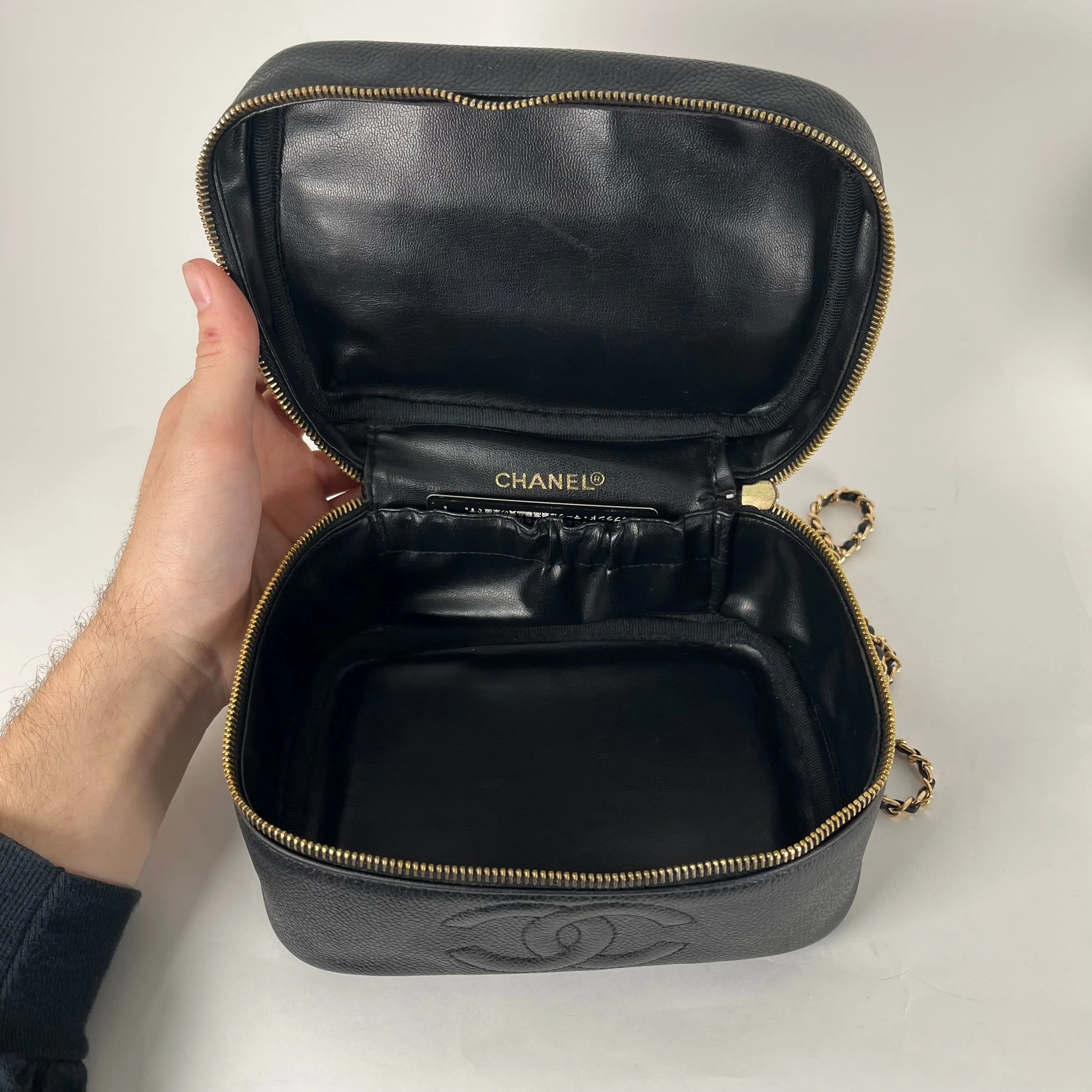 Chanel Caviar Leather Timeless Vanity Case