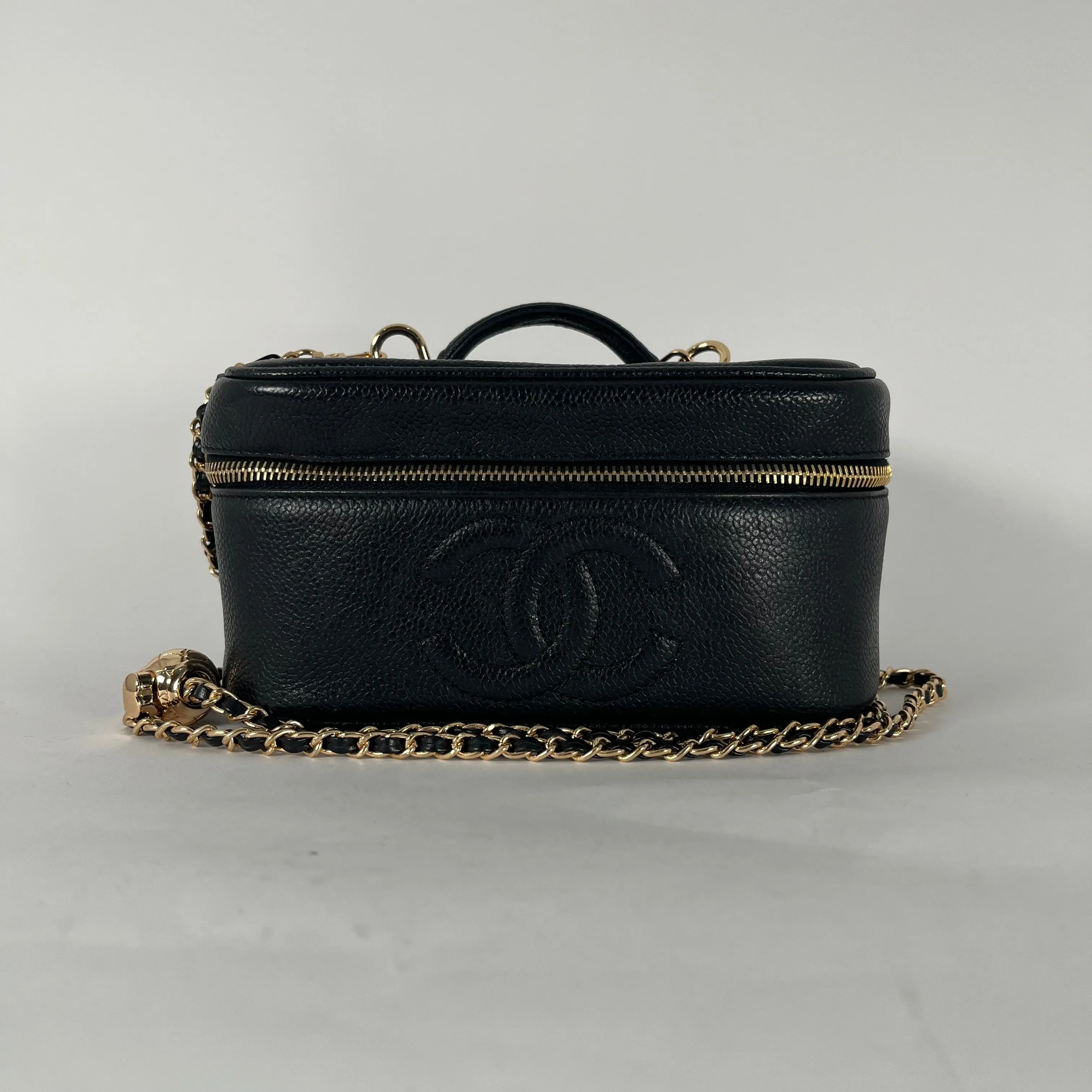 Chanel Caviar Leather Timeless Vanity Case