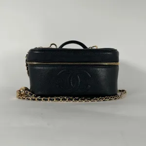 Chanel Caviar Leather Timeless Vanity Case