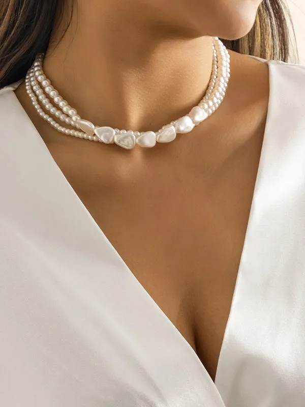 Chicmy-Original Vintage Multi-Layered Pearl Necklace