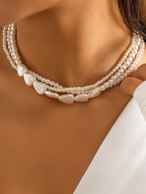 Chicmy-Original Vintage Multi-Layered Pearl Necklace