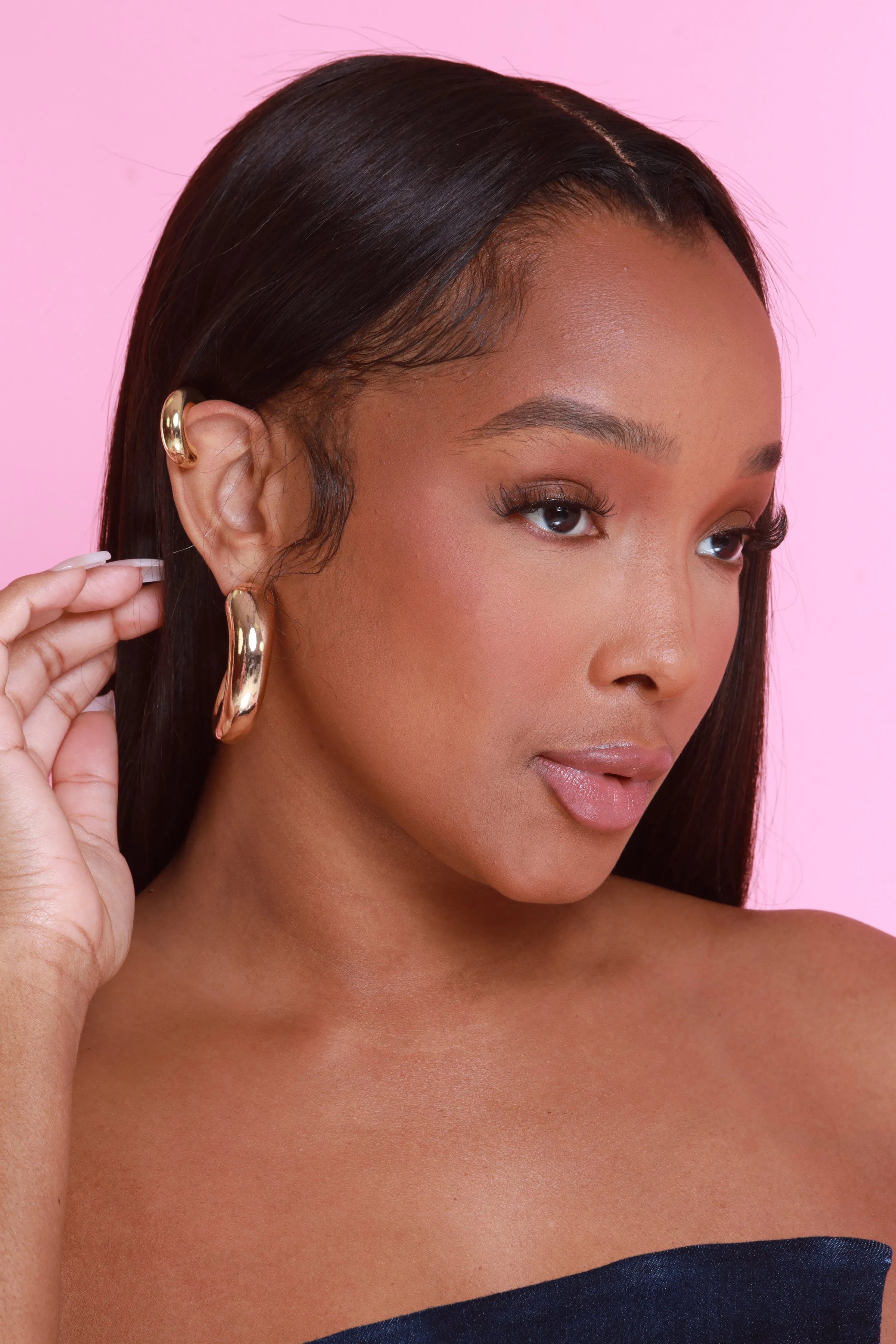 Circle Back Ear Cuff Set - Gold