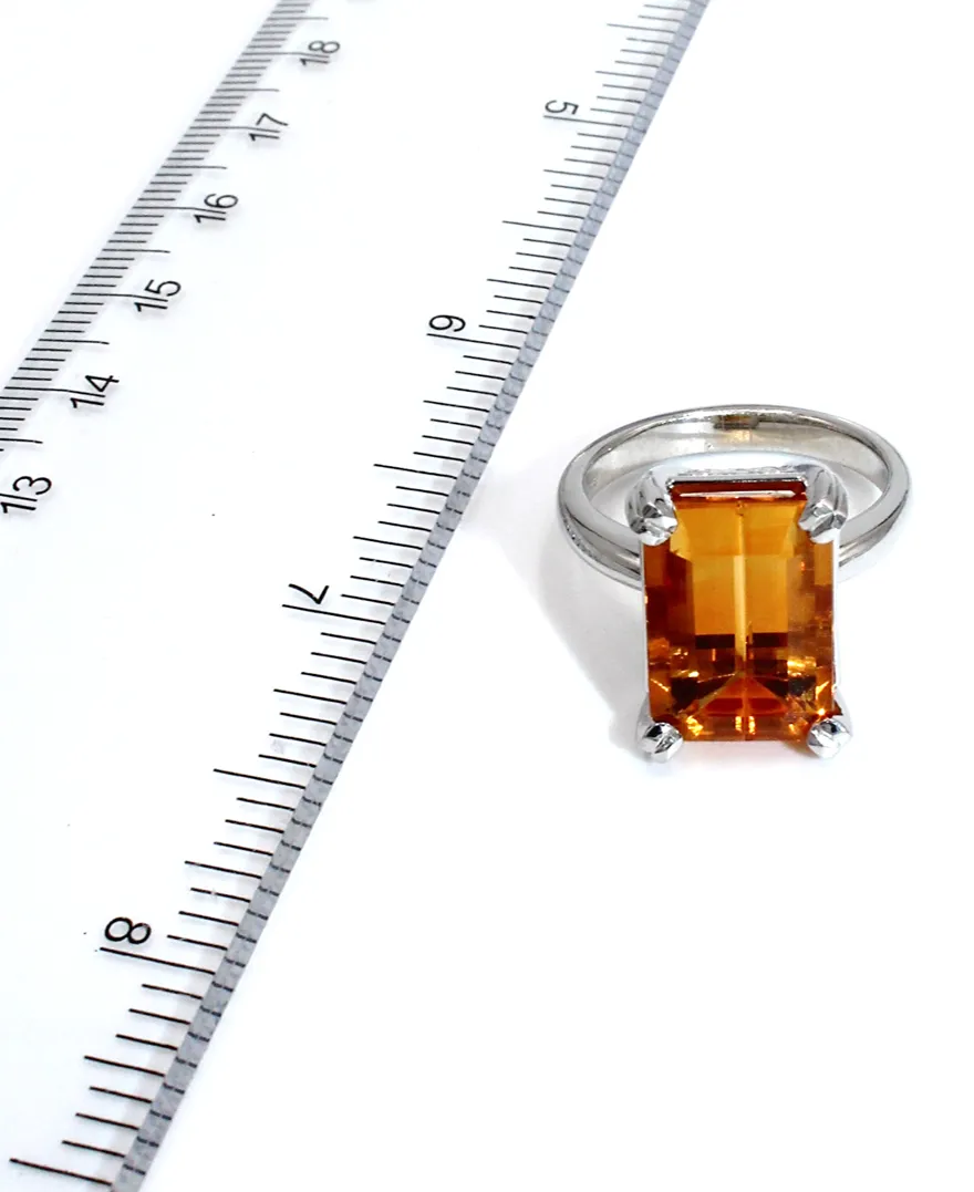 Citrine Ring 7.68 Carats