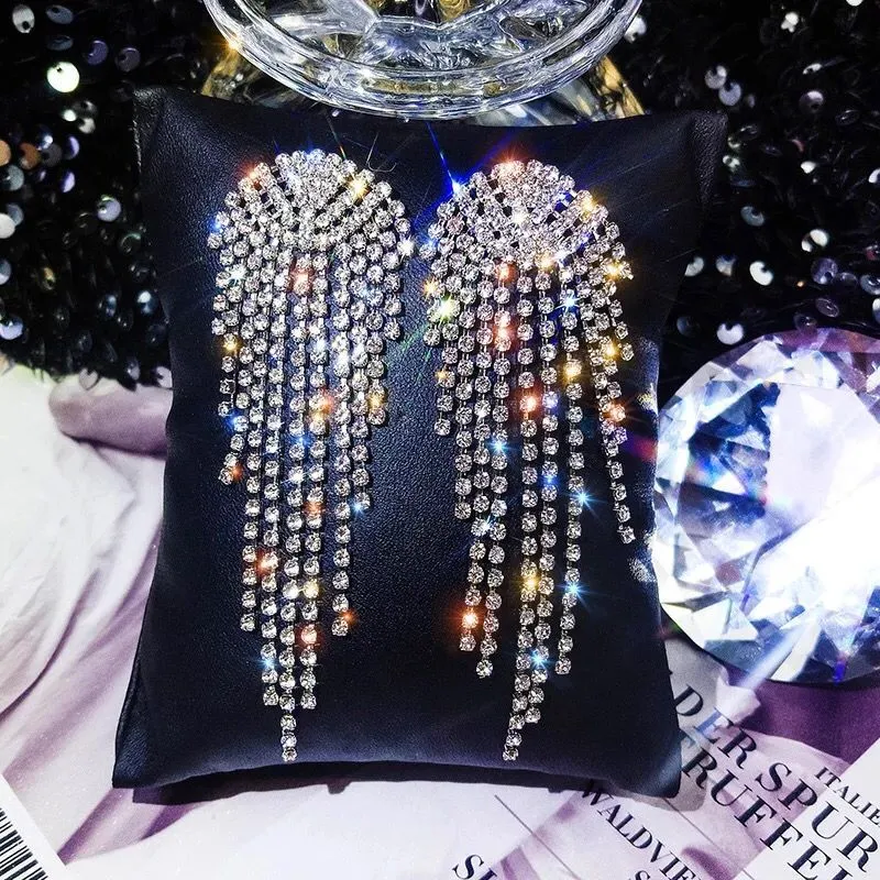 Classic & Exotic Crystal Long Earrings