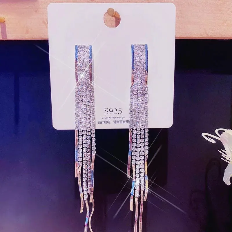 Classic & Exotic Crystal Long Earrings