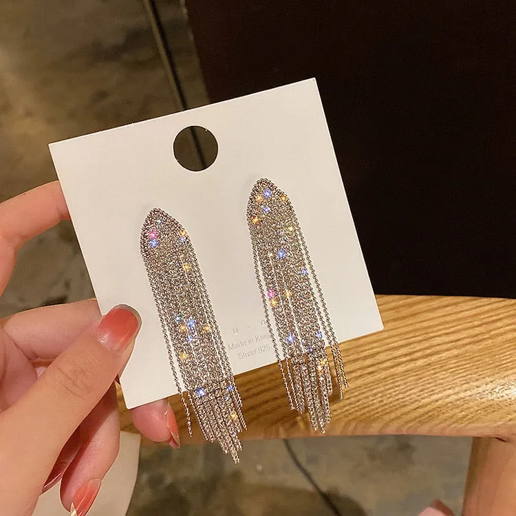 Classic & Exotic Crystal Long Earrings