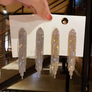 Classic & Exotic Crystal Long Earrings