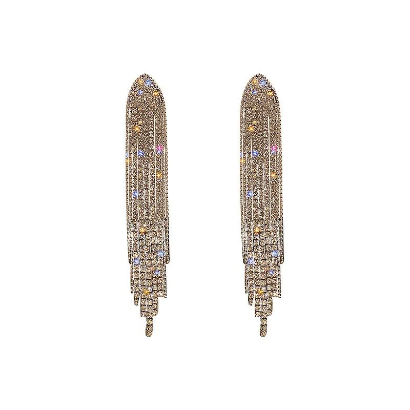 Classic & Exotic Crystal Long Earrings