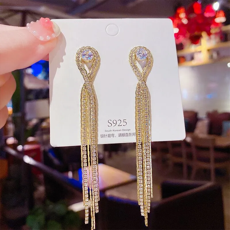 Classic & Exotic Crystal Long Earrings