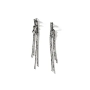 Classic Chain Love Knot Drop Earrings
