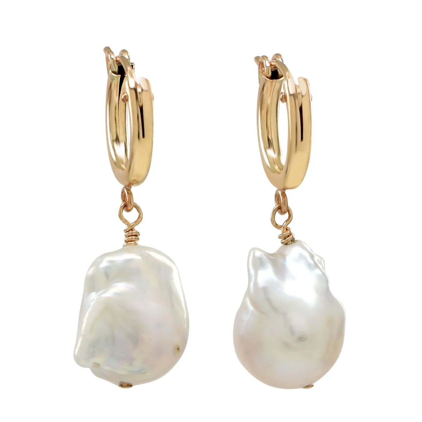 Classic Freshwater Pearl Hoops