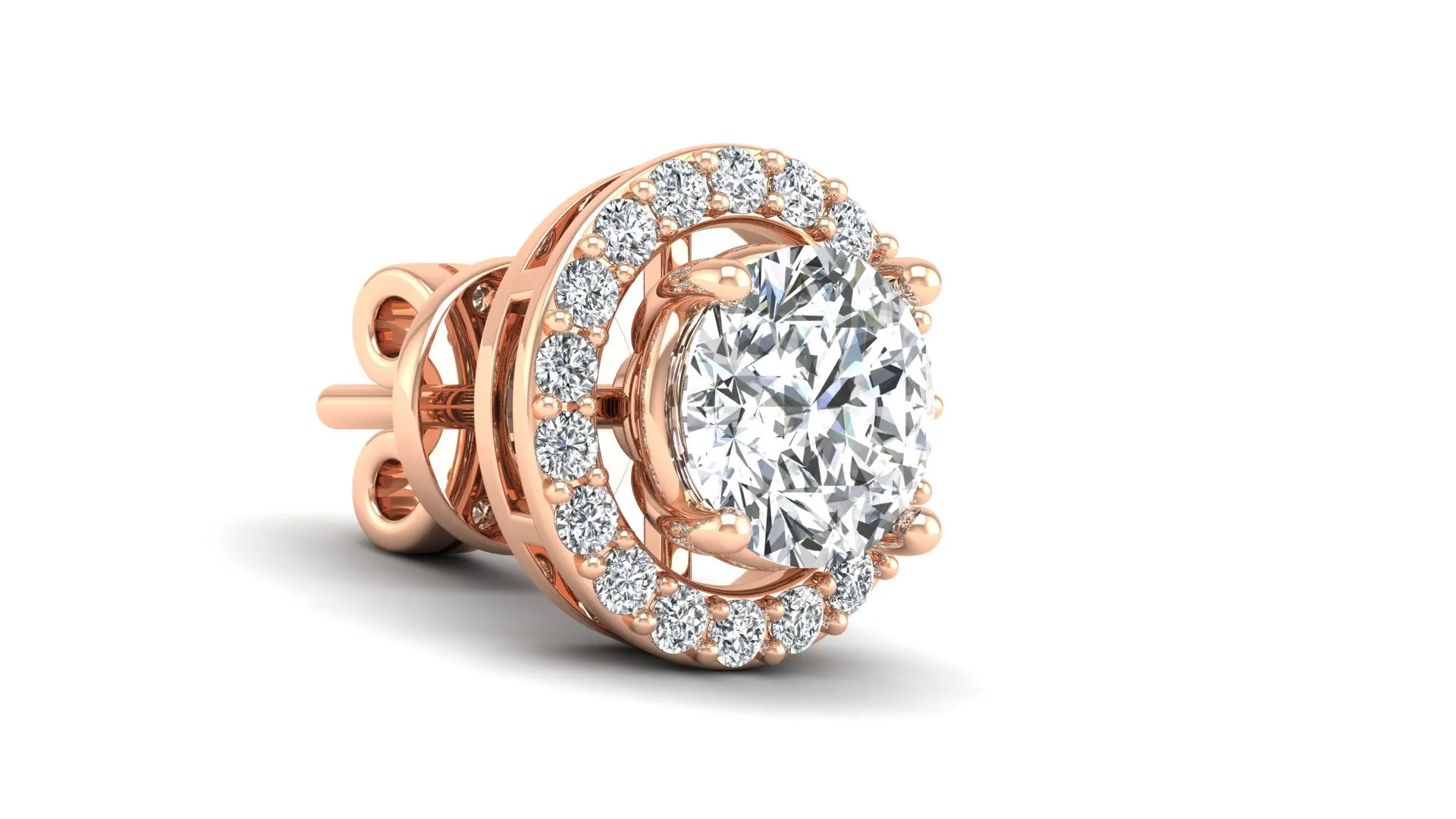 Classic Halo Stud Earrings - 2.37 ct.