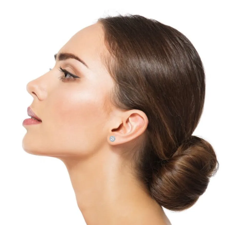 Classic Halo Stud Earrings - 2.37 ct.