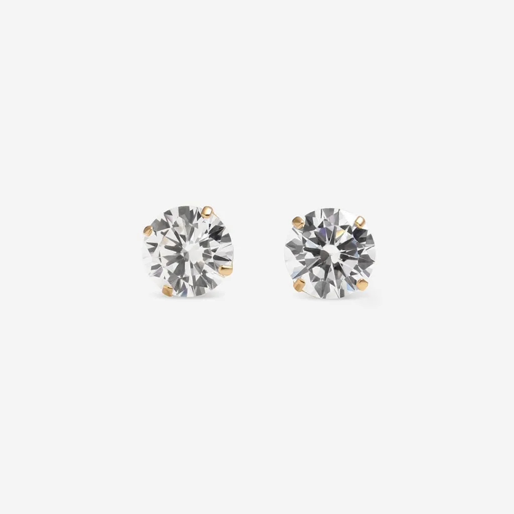 Classic Sparkle - 6mm Earrings | 9ct Gold
