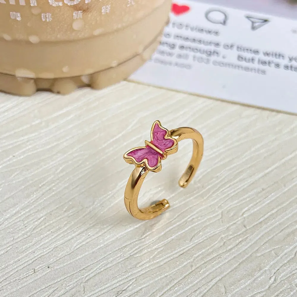 Colorful Butterfly Ring