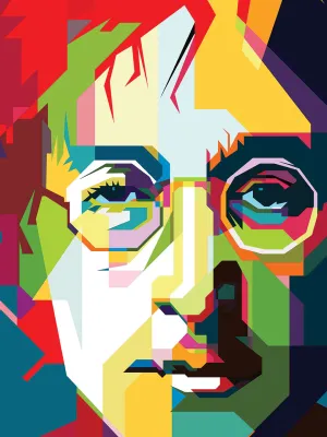 Colorful Fan Art Lennon Imagine Pop Art