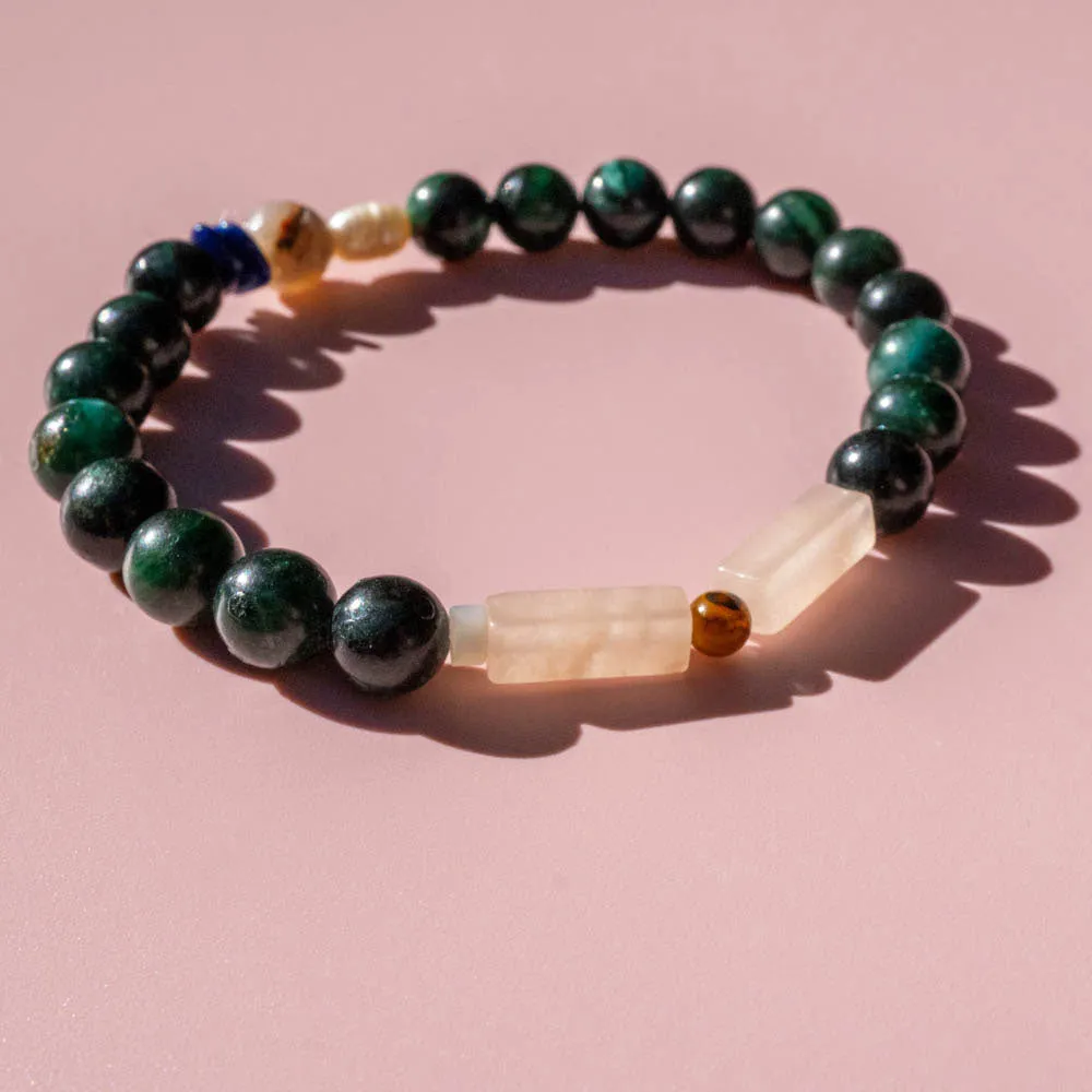 Couples Bracelet | Carnelian   Emerald
