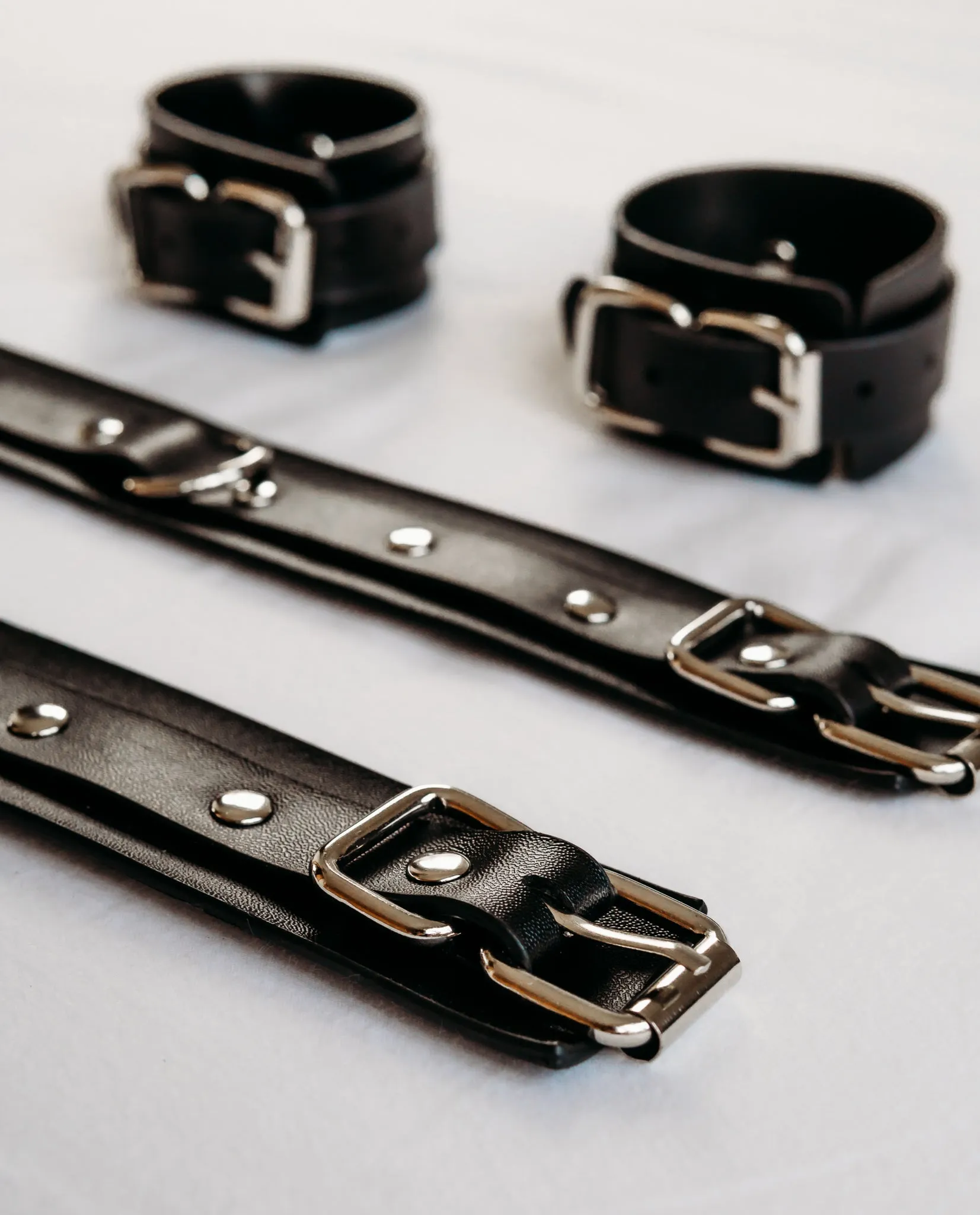 Cupid's Faux Leather Spreader Bar with Cuffs
